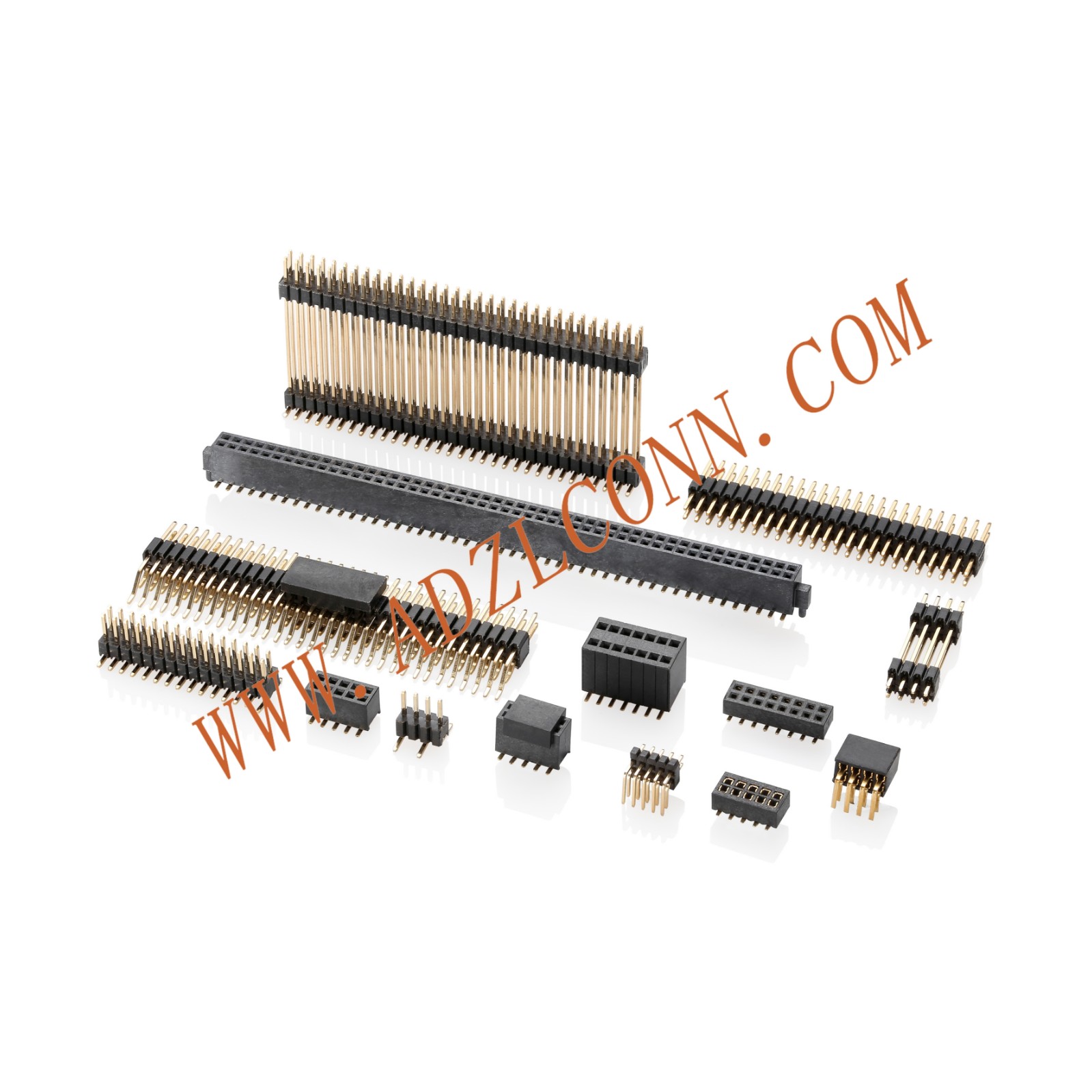 1.27mm Pitch (.050＂) 排針排母牛角連接器